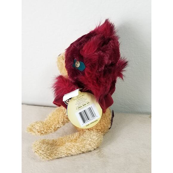 Ruby Brass Button Bears Teddy Bear 2004 Handcrafted 13" The Bear of Happiness - Picture 7 of 13